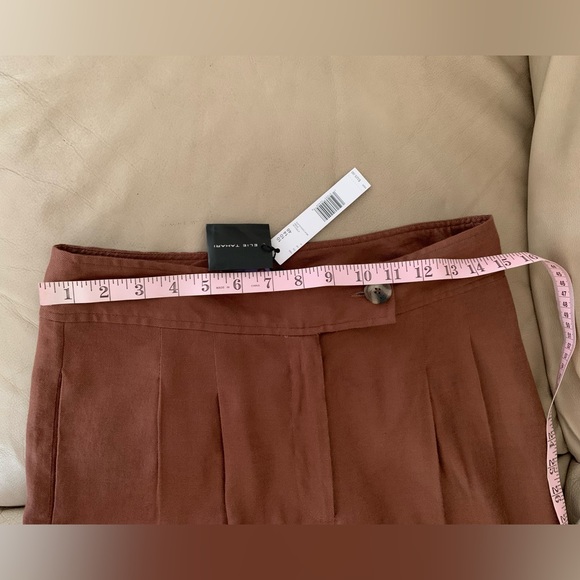 Elie Tahari Linen Blend Wide Leg Pants - Picture 13 of 17